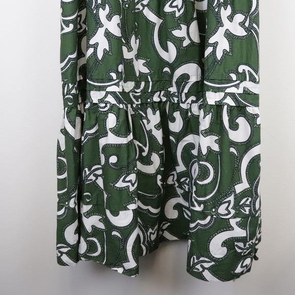 Anthropologie Somerset Maxi Dress Hunter Dark Green Paisley 1X - Picture 9 of 12